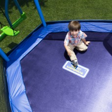 Bounce Pro My First Jump 7-Foot Trampoline and Swing, Blue/Green   556257908